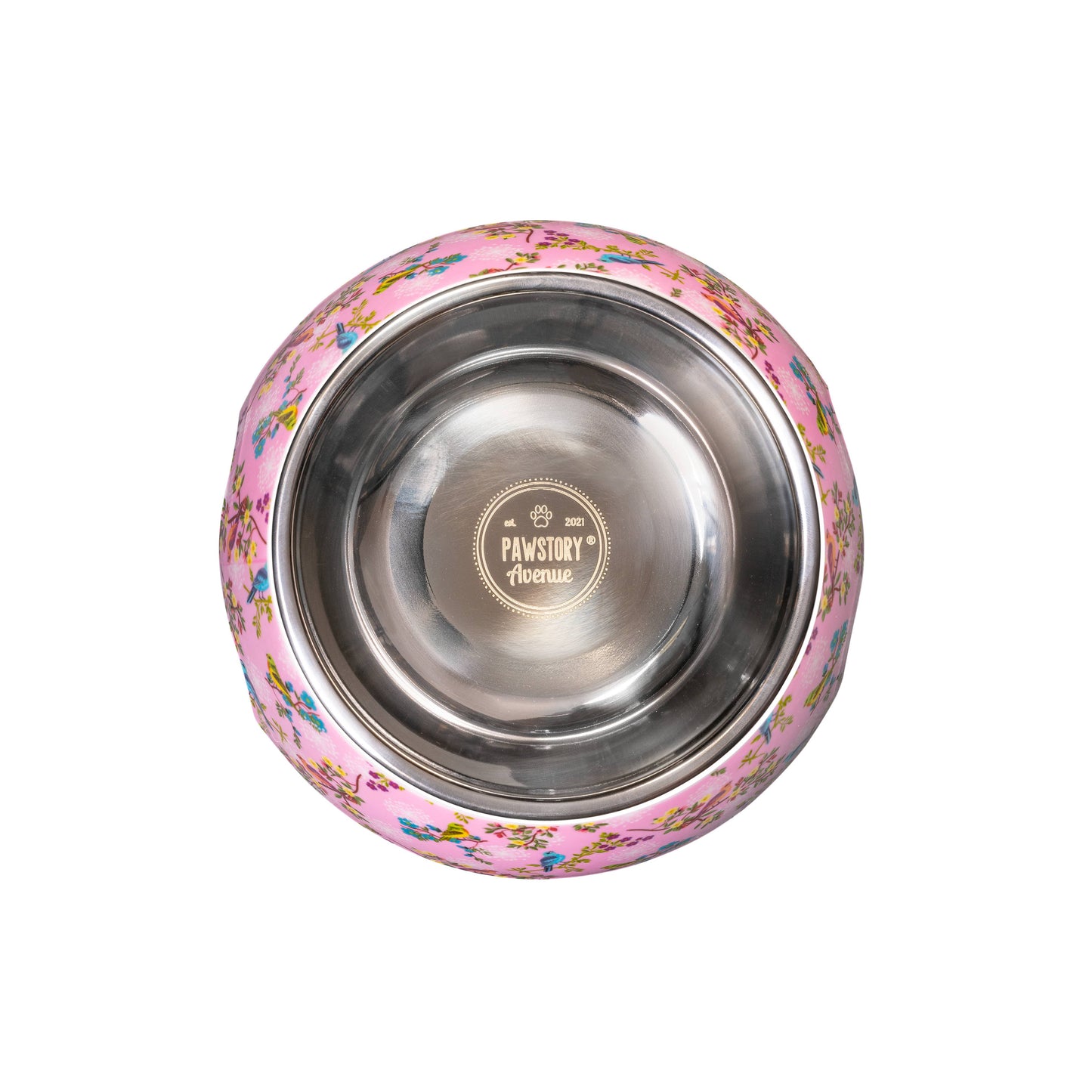 PawStory Avenue Classic Pet Bowl – Rosy Paradise